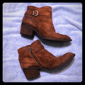 Børn Brown Leather Bootie Size 8